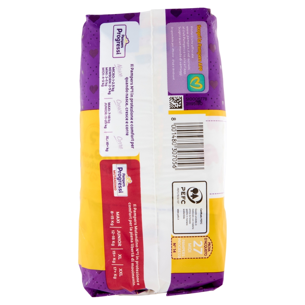 Pampers Progressi Midi 27 pz